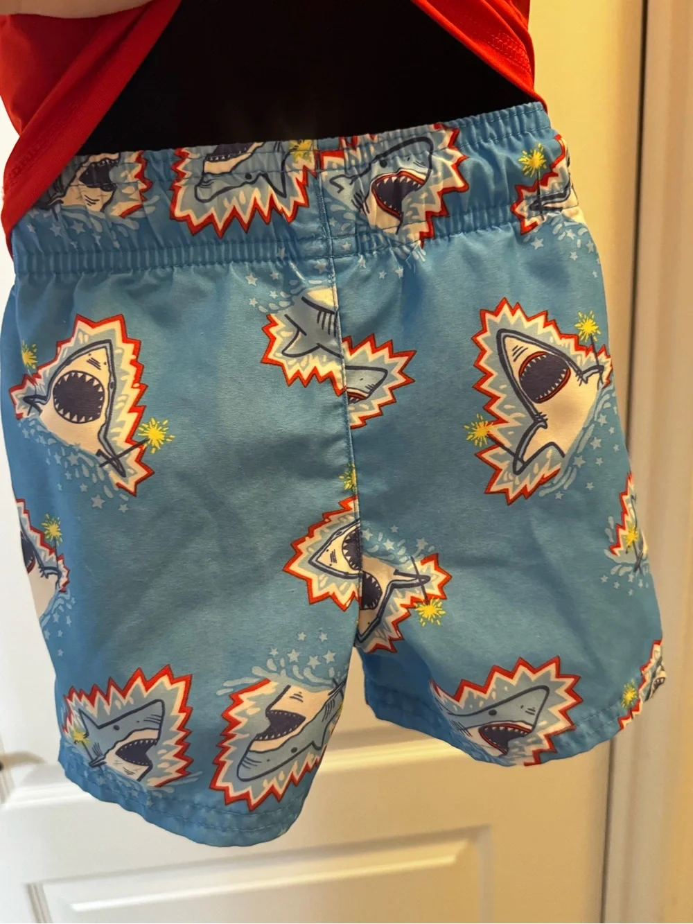 Cat & Jack Red and Blue Fireworks Sharks Swim Set